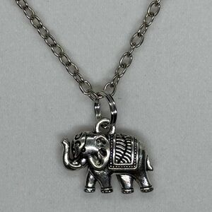 Elephant Pendant Necklace (lucky trunk up) Yogi Collection